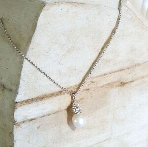 NWT Judith Jack Silver Pearl SWAROVSKI MARCASITE ADJUSTABLE Necklace